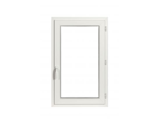 Fenêtre PVC standard H 95 X L 60 gauche 1 vantail REHAU OB verre brouillé 1