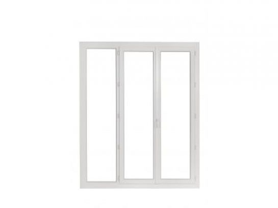 Porte fenêtre PVC standard H 215 X L 210 REHAU 3 vantaux 1