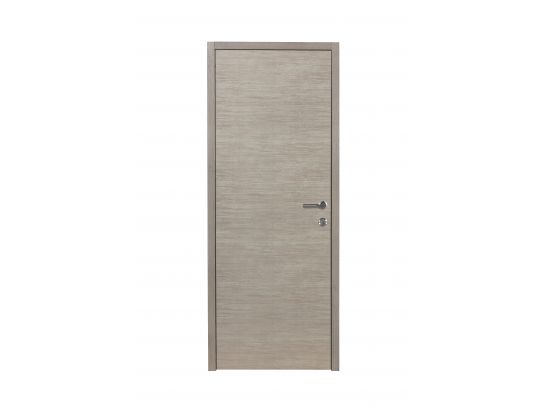 Bloc porte intérieur 93cm - Huisserie fin de chantier - Chêne blanchi 1