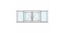 Fenêtre PVC 2 vantaux + 2 fixes latéraux 2