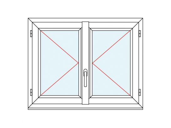 Fenêtres PVC 2 vantaux ouvrant à la française 2