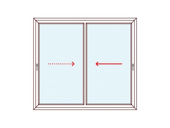 Fenêtre coulissante PVC 2 vantaux 2