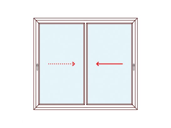 Fenêtre coulissante PVC 2 vantaux 2